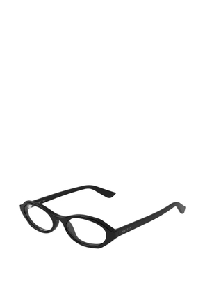 Alexander McQueen Eyewear oval-frame glasses - Black