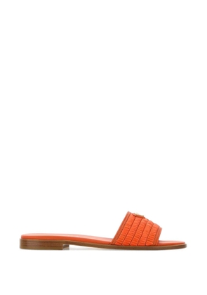 Prada open toe flat slippers - Orange