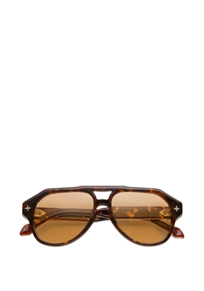Dyrka geometric sunglasses - Brown