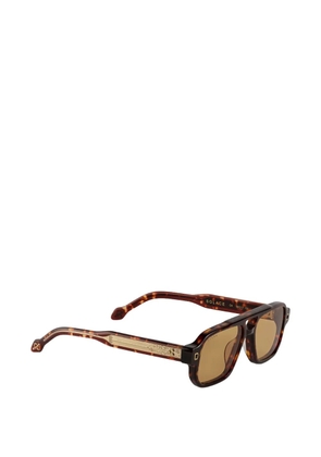 Dyrka geometric frame sunglasses - Brown