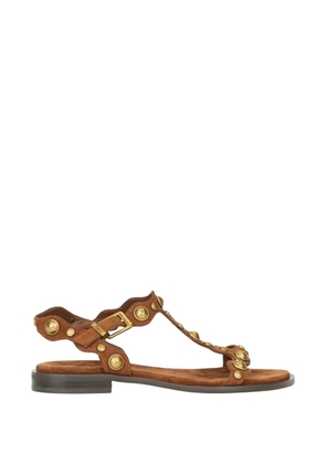 Ash Phanny studded T-strap sandals - Brown