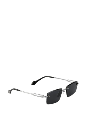Dyrka rhinestone square sunglasses - Silver