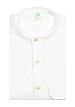 Finamore 1925 Napoli buttoned collarless shirt - White