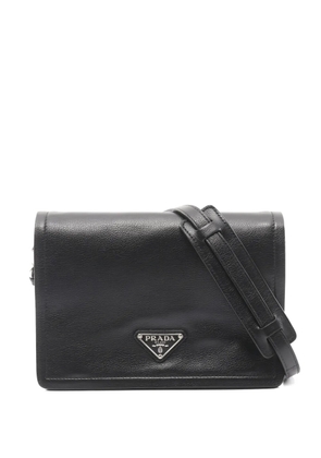 Prada Pre-Owned 2010s Glace leather shoulder bag - Black