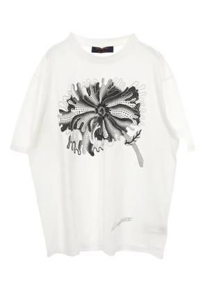 Louis Vuitton Pre-Owned 2010s Psychedelic flower crew neck t-shirt - White