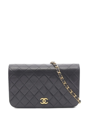 CHANEL Pre-Owned 1991-1994 quilted chain-strap shoulder bag - Black