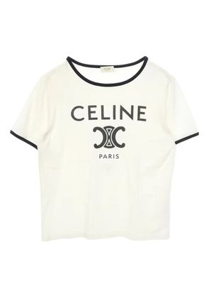 Celine Pre-Owned 2010s Triomphe logo-print T-shirt - White