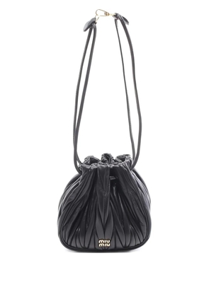 Miu Miu Pre-Owned 2020s matelasse leather handbag - Black