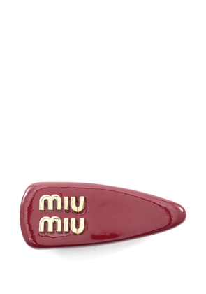 Miu Miu Pre-Owned 1920s logo hair clip - Red