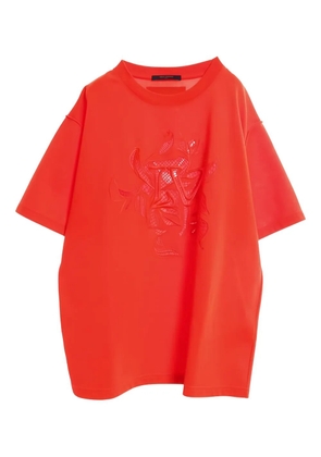 Louis Vuitton Pre-Owned vegetal embroidered t-shirt - Orange