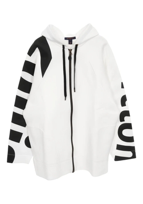 Louis Vuitton Pre-Owned 2010s zip-up hoodie - White