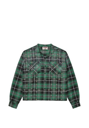 Vale Grinch Gems flannel shirt - Green