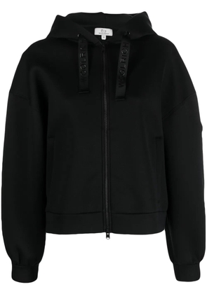 Woolrich logo-print strap zip-up hoodie - Black