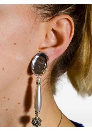 BOZART Clip-on drop earrings - Silver