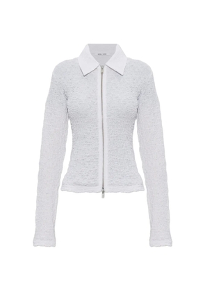 SAMSOE SAMSOE zip collared top - White