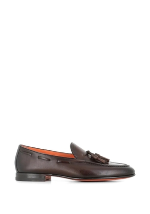 Santoni tassel-detail loafers - Brown