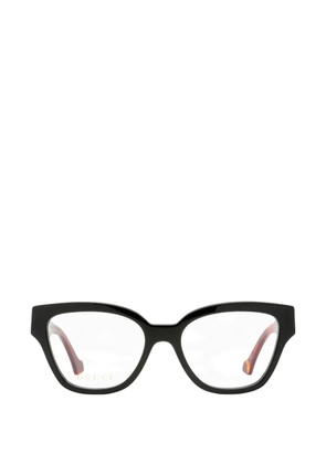 Gucci Eyewear GG-motif square-frame glasses - Black