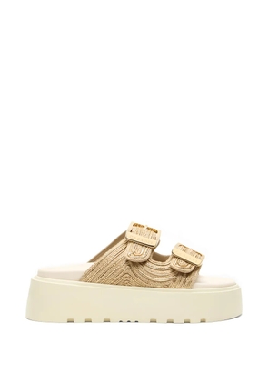 Casadei Thaiti Birki buckle-strap platform sandals - Neutrals