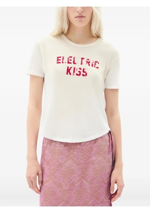 Ann Demeulemeester Floor Electric Kiss T-shirt - White