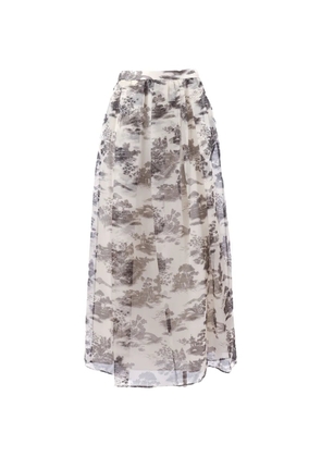 Max Mara print skirt - Neutrals