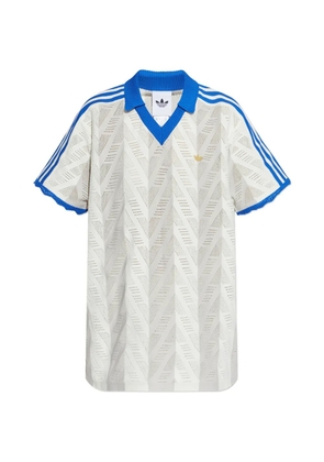 adidas pierced V-neck T-shirt - Neutrals