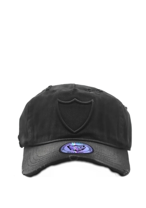 Htc Los Angeles distressed shield-logo baseball cap - Black