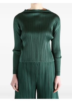 Pleats Please Issey Miyake pleated top - Green