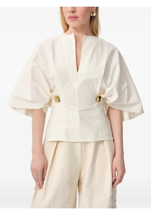 CONCEPTO Haze V-neck blouse - Neutrals