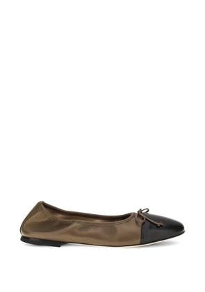 Dear Frances Gala ribbon ballet flats - Green