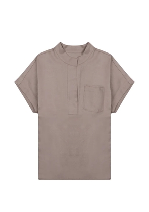 Nine In The Morning chest-pocket blouse - Brown