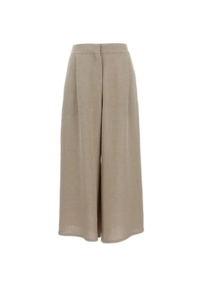 Dusan elasticated palazzo pants - Neutrals
