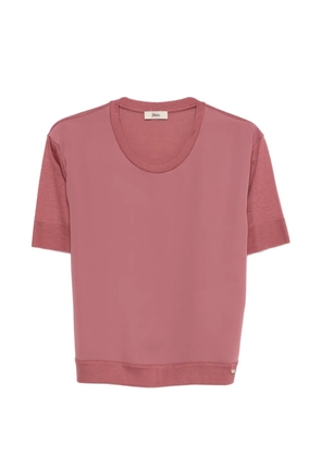 Herno panelled T-shirt - Pink