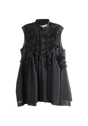 Comme des Garçons TAO rosette button shirt - Black