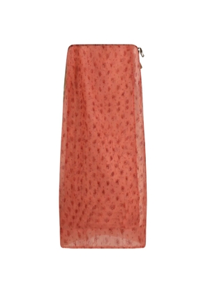 GANNI printed skirt - Red