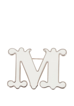 Weekend Max Mara letter-design brooch - Silver