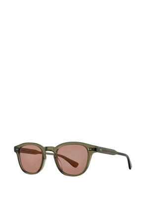 Garrett Leight Evan round-frame sunglasses - Green