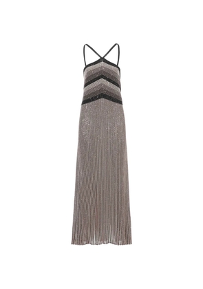 D.Exterior chevron sequin maxi dress - Grey