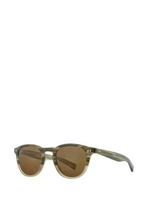 Garrett Leight Hampton round-frame sunglasses - Green