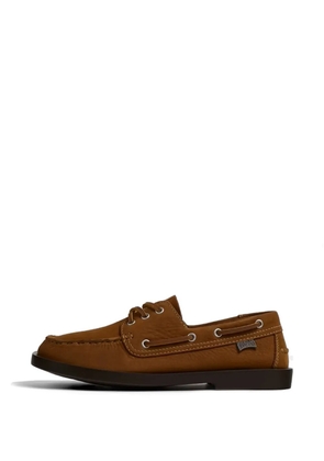 Camper Don laced boat shoes - Brown