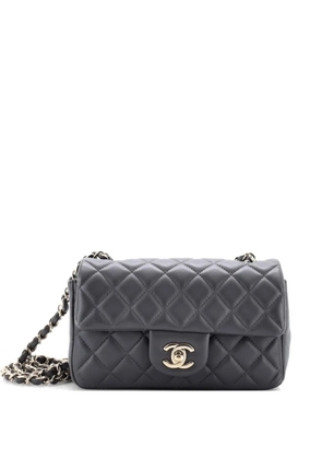 CHANEL Pre-Owned Classic Single Flap Bag Quilted Lambskin Mini crossbody bag - Grey