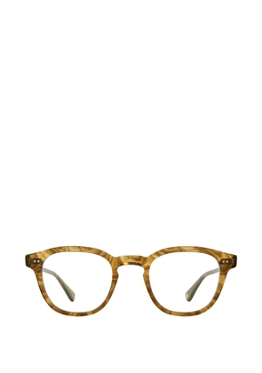 Garrett Leight Evan round-frame glasses - Brown