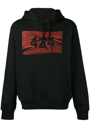 424 logo hoodie - Black