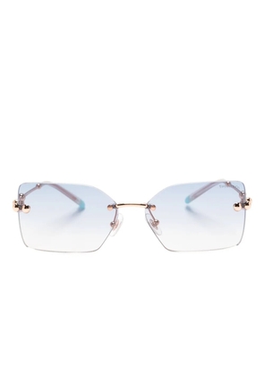 Tiffany & Co Eyewear logo engraved gradient sunglasses - Brown