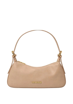Love Moschino zip shoulder bag - Neutrals
