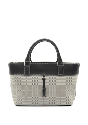 Burberry Pre-Owned 2000s check-pattern tote bag - Grey