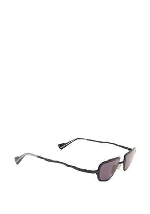 Kuboraum Z28 geometric-frame sunglasses - Black