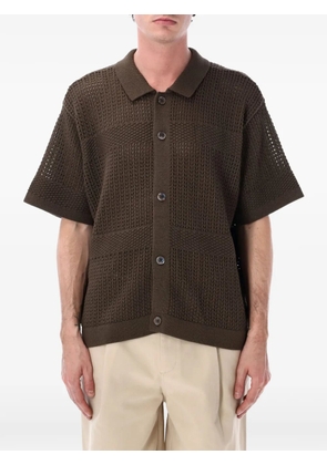 Obey Zach waffle knit shirt - Brown