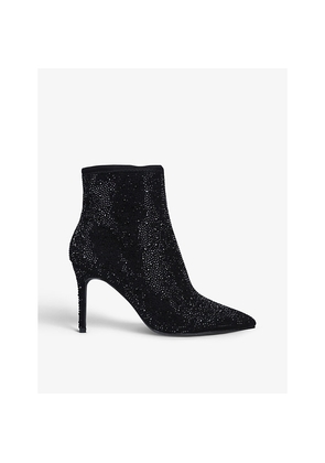 Womens Carvela Lovebird Jewel-Embellished Woven Court Shoes