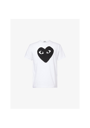 Mens Comme Des Garcons Play Heart Logo T-Shirt