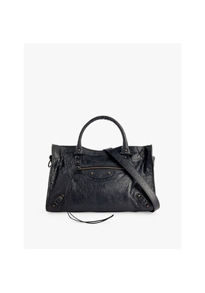 Womens Balenciaga Le City Leather Top-Handle Bag